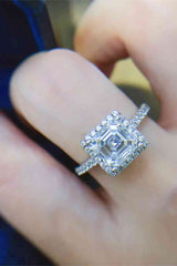 BEAUTIFUL I AM 2 Carat Moissanite Jewelry 925 Sterling Silver Ring