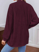 BEAUTIFUL I AM Open Front Lantern Sleeve Cardigan