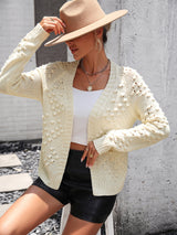 BEAUTIFUL I AM Open Front Long Sleeve Cardigan