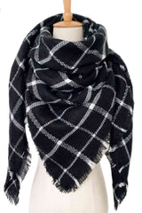 BEAUTIFUL I AM Plaid Imitation Cashmere Scarf