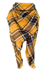 BEAUTIFUL I AM Plaid Imitation Cashmere Scarf