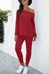 BEAUTIFUL I AM Long Sleeve T-Shirt and Pants Set