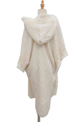 BEAUTIFUL I AM Fringe Hem Hooded Poncho