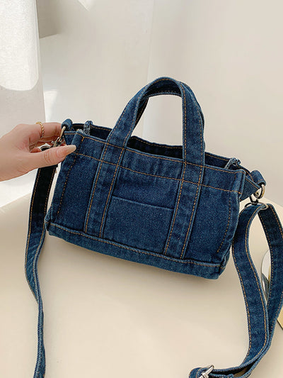 BEAUTIFUL I AM Denim Shoulder Bag