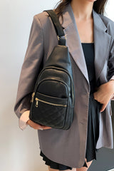 BEAUTIFUL I AM PU Leather Sling Bag