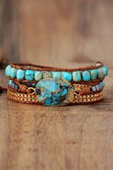 BEAUTIFUL I AM Handmade Natural Stone Copper Bracelet Jewelry