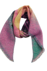 BEAUTIFUL I AM Raw Hem Polyester Scarf