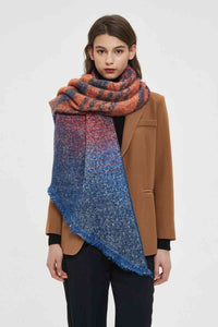 BEAUTIFUL I AM Raw Hem Polyester Scarf