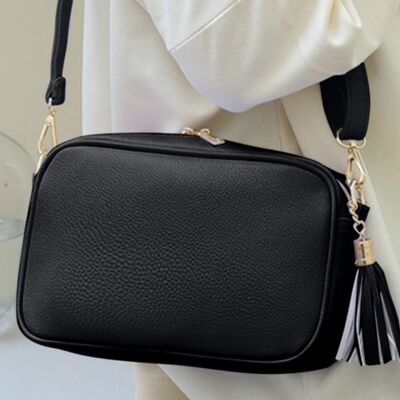 BEAUTIFUL I AM Tassel PU Leather Crossbody Bag