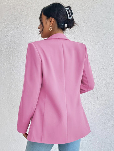 BEAUTIFUL I AM Shawl Collar Long Sleeve Blazer Jacket