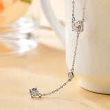 BEAUTIFUL I AM 1.5 Carat Moissanite Jewelry 925 Sterling Silver Necklace