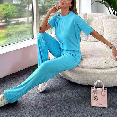 BEAUTIFUL I AM Short Sleeve T-Shirt and Drawstring Pants Set