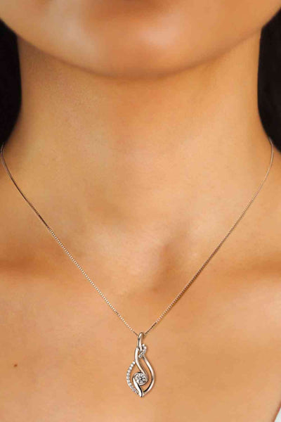 BEAUTIFUL I AM Moissanite Jewelry 925 Sterling Silver Necklace