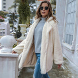 BEAUTIFUL I AM Collared Neck Long Sleeve Winter Jacket Coat