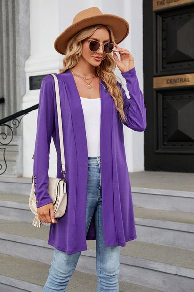 BEAUTIFUL I AM Long Sleeve Open Front Cardigan