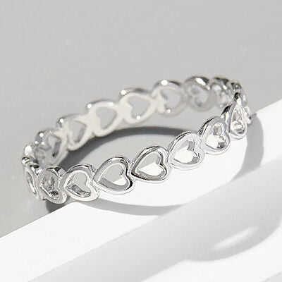 BEAUTIFUL I AM Heart Shape 925 Sterling Silver Jewelry Ring