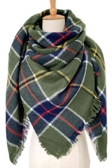 BEAUTIFUL I AM Plaid Imitation Cashmere Scarf