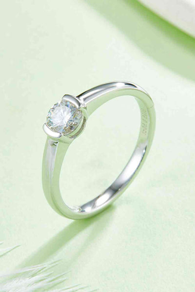 BEAUTIFUL I AM Moissanite 925 Sterling Silver Jewelry Solitaire Ring