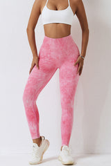 BEAUTIFUL I AM High Waist Tie-Dye Long Sports Pants Active Wear