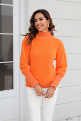 BEAUTIFUL I AM Turtle Neck Long Sleeve Pullover Sweater