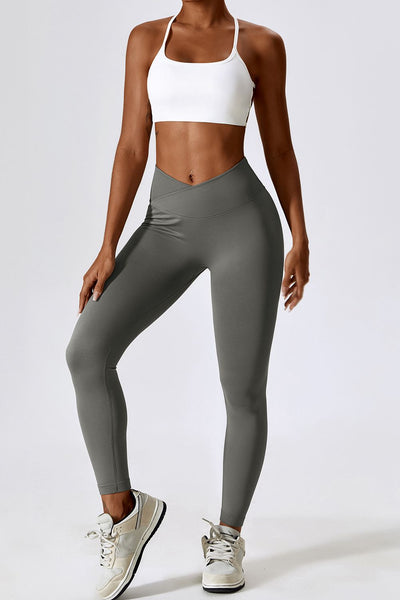 BEAUTIFUL I AM Slim Fit Wide Waistband Sports Leggings Active Wear