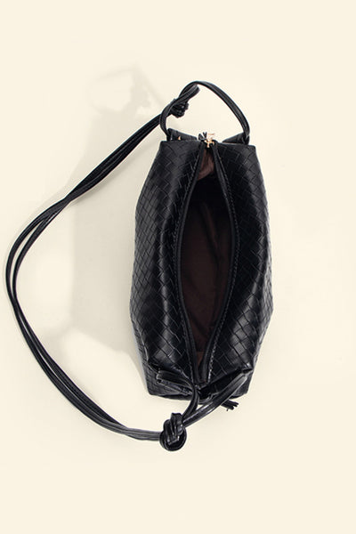 BEAUTIFUL I AM PU Leather Knot Detail Shoulder Bag