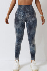 BEAUTIFUL I AM High Waist Tie-Dye Long Sports Pants Active Wear