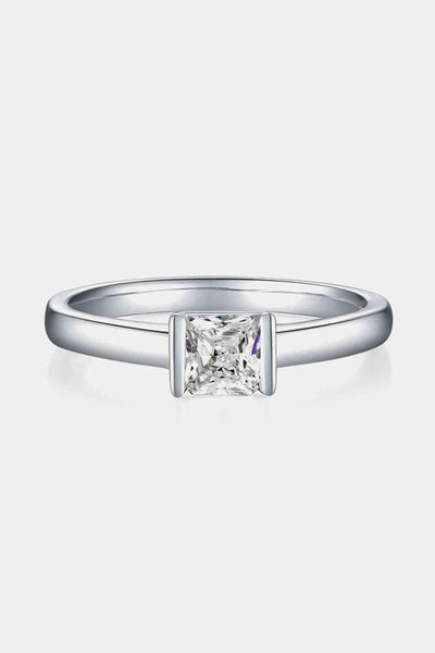 BEAUTIFUL I AM Moissanite 925 Sterling Silver Jewelry Solitaire Ring