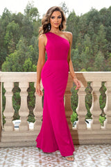 BEAUTIFUL I AM One-Shoulder Sleeveless Maxi Dress