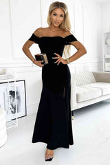 BEAUTIFUL I AM Off-Shoulder Maxi Dress