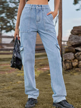 BEAUTIFUL I AM High Waist Cargo Jeans