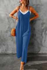 BEAUTIFUL I AM Spaghetti Strap Wide Leg Pants Jumpsuit