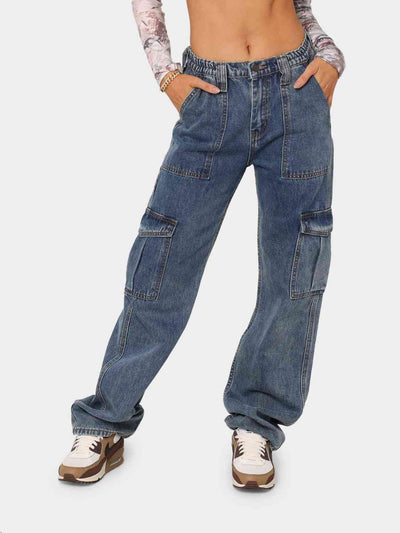 BEAUTIFUL I AM Straight Jeans with Pockets