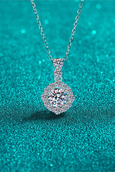 BEAUTIFUL I AM 1 Carat Moissanite Jewelry 925 Sterling Silver Necklace