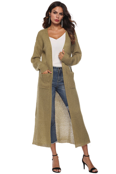 BEAUTIFUL I AM Long Sleeve Open Front Buttoned Cardigan