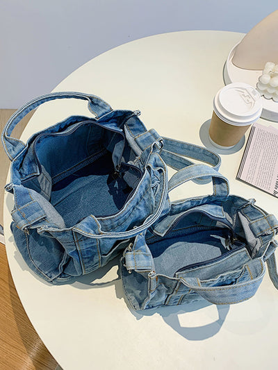 BEAUTIFUL I AM Denim Shoulder Bag