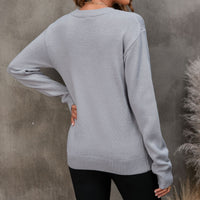 BEAUTIFUL I AM LOVE Round Neck Sweater