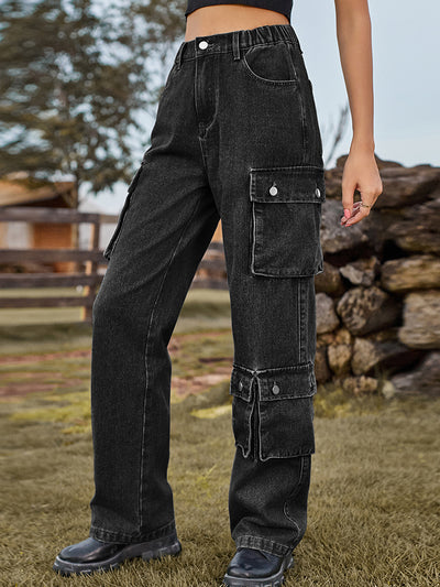 BEAUTIFUL I AM Straight Leg Cargo Jeans