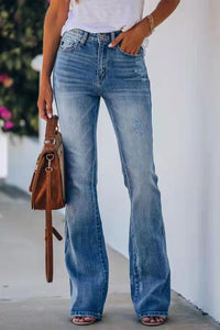 BEAUTIFUL I AM Button Fly Long Jeans