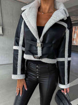 BEAUTIFUL I AM Collared Buckle Detail Jacket