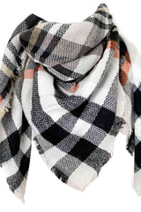 BEAUTIFUL I AM Plaid Imitation Cashmere Scarf