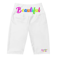 BEAUTIFUL I AM Womens Biker Shorts