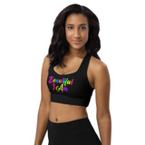 BEAUTIFUL I AM Womens Longline Sports Bra