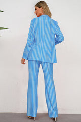 BEAUTIFUL I AM Striped Long Sleeve Top and Pants Set