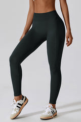 BEAUTIFUL I AM Wide Waistband Slim Fit Long Sports Leggings Active Wear