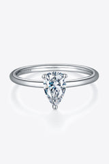 BEAUTIFUL I AM 1 Carat Moissanite Jewelry 925 Sterling Silver Solitaire Ring