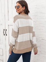 BEAUTIFUL I AM Full Size Round Neck Drop Shoulder Sweater