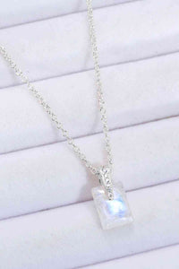 BEAUTIFUL I AM 925 Sterling Silver Jewelry Natural Moonstone Pendant Necklace