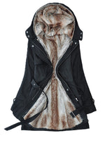 BEAUTIFUL I AM Full Size Hooded Jacket with Detachable Liner (Three-Way Wear)