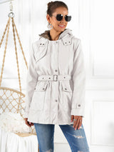 BEAUTIFUL I AM Full Size Hooded Jacket with Detachable Liner (Three-Way Wear)